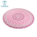 yugland anti slip foldable custom printed eco friendly washable natural rubber yoga mat with carrying strap